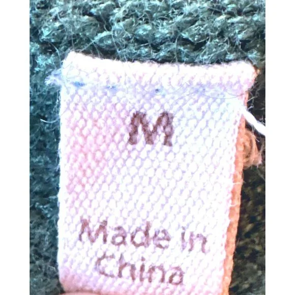 Soft Surroundings Green Knit Sweater Long Sleeve Textured Design Comfortable M - Picture 5 of 8